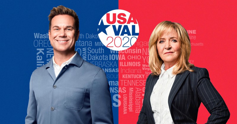 Anders Pihlblad och Malou von Sivers i USA-valet 2020 på TV4 Play live stream
