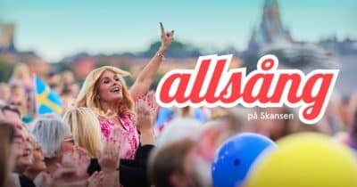 Pernilla Wahlgren leder Allsång på Skansen