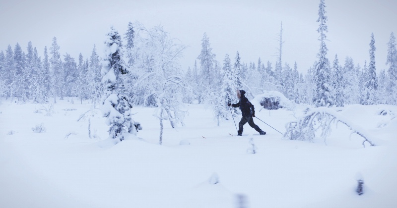Att bäras av snö på SVT Play