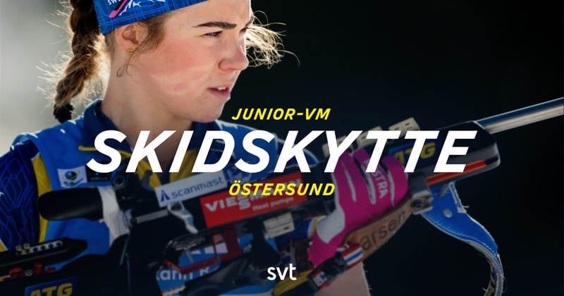 Junior-VM skidskytte 2025 live streaming SVT Play