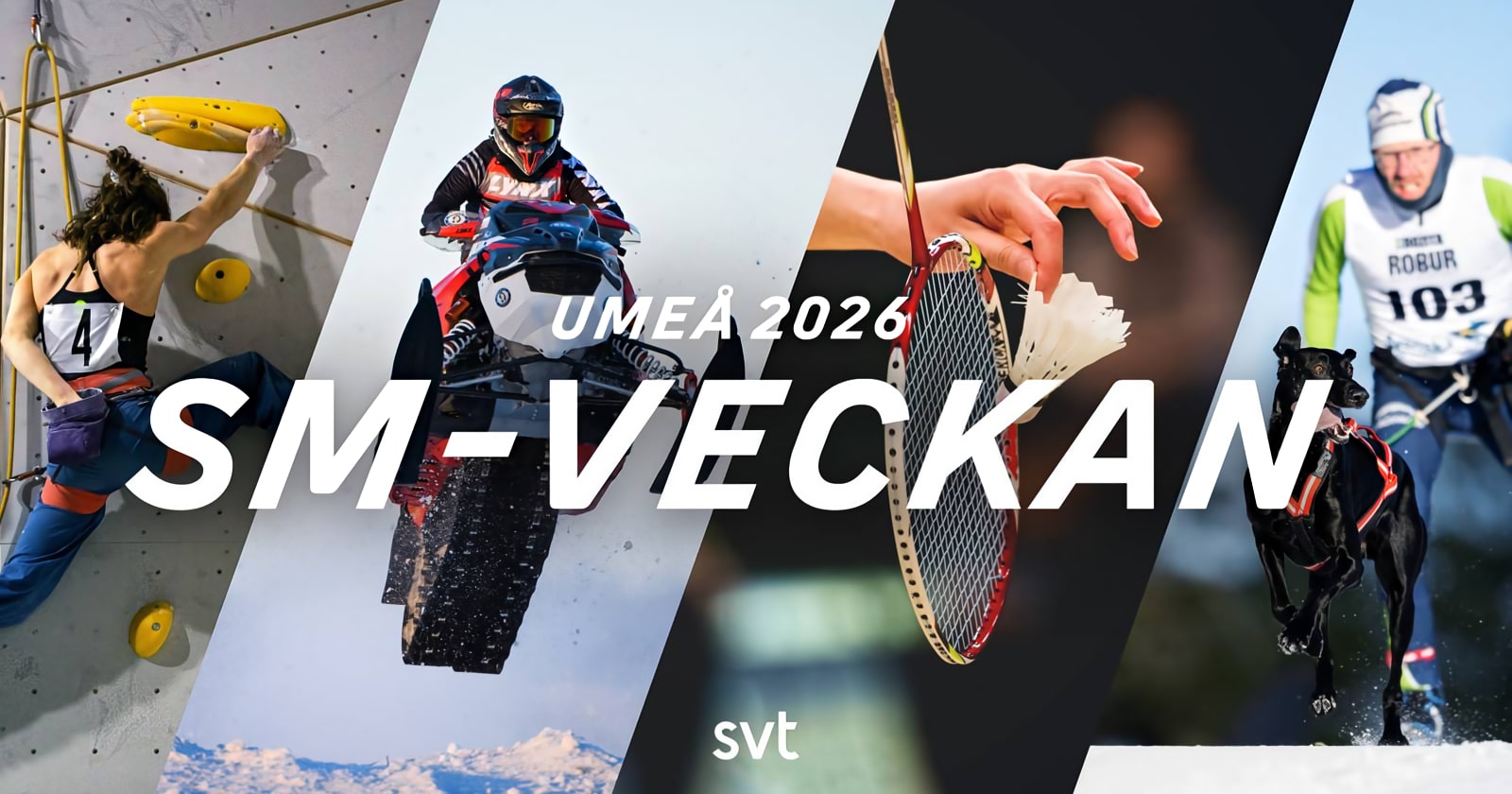 SM-veckan 2026 Umeå på SVT Play streama live