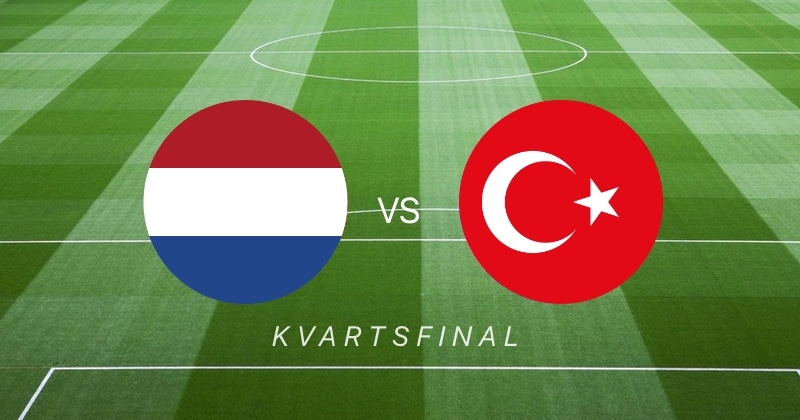 Kvartsfinal: Nederländerna - Turkiet Live Stream TV4 Play