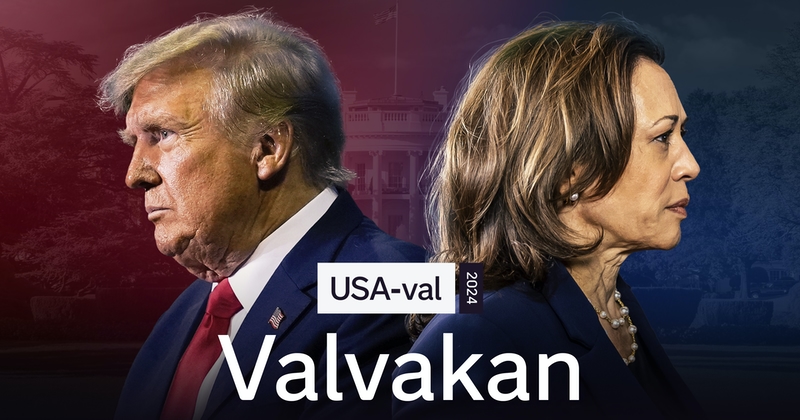 USA-val 2024: Valvakan på SVT Play streama