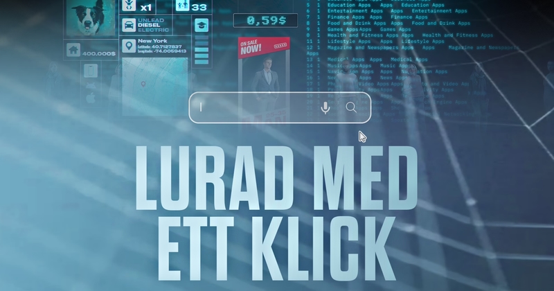 Lurad med ett klick på SVT Play streama