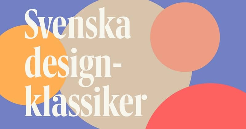 Svenska designklassiker på SVT Play streama