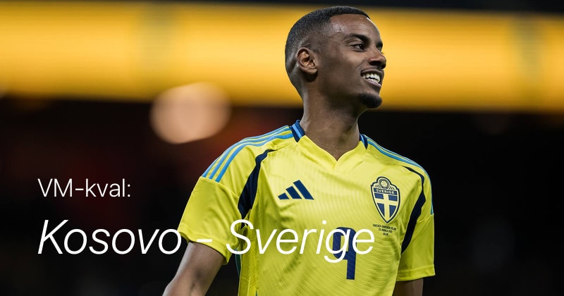 VM-kval Kosovo Sverige live stream TV6 Play Viaplay