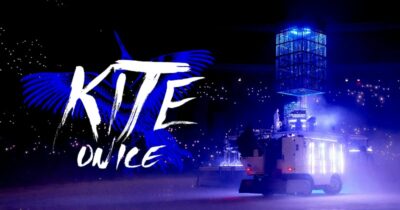 Kite on ice
