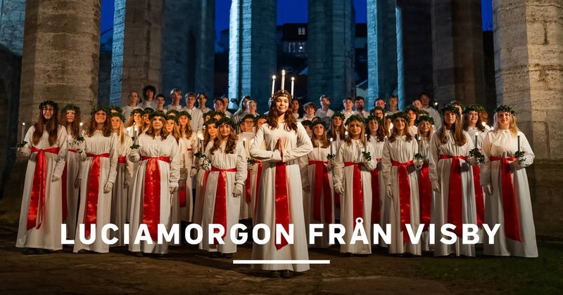 Luciamorgon från Visby