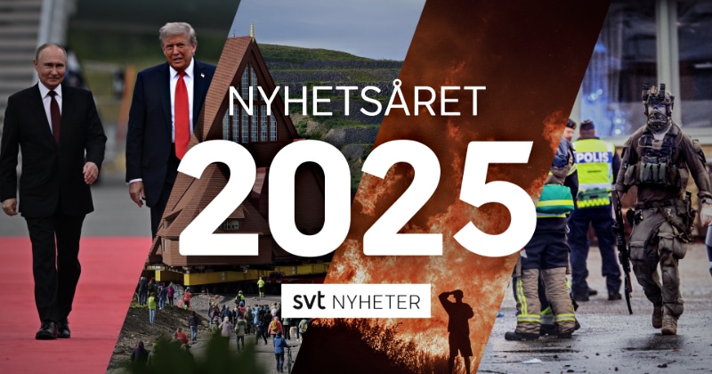 Nyhetsåret 2025 - bilderna vi minns på SVT Play