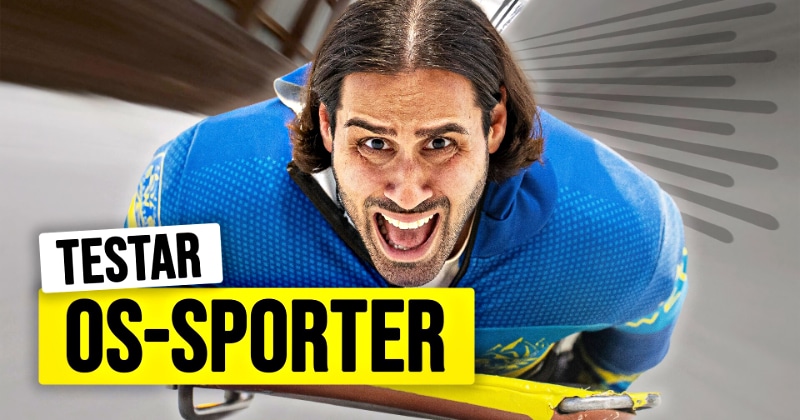 Berra testar OS-sporter på TV4 Play streama