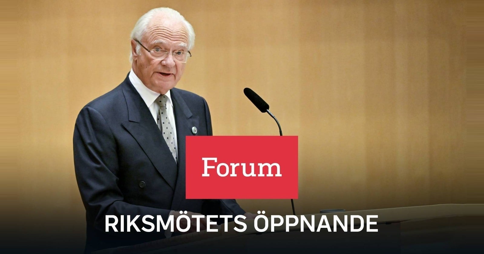SVT Forum: Riksmötets öppnande på SVT Play